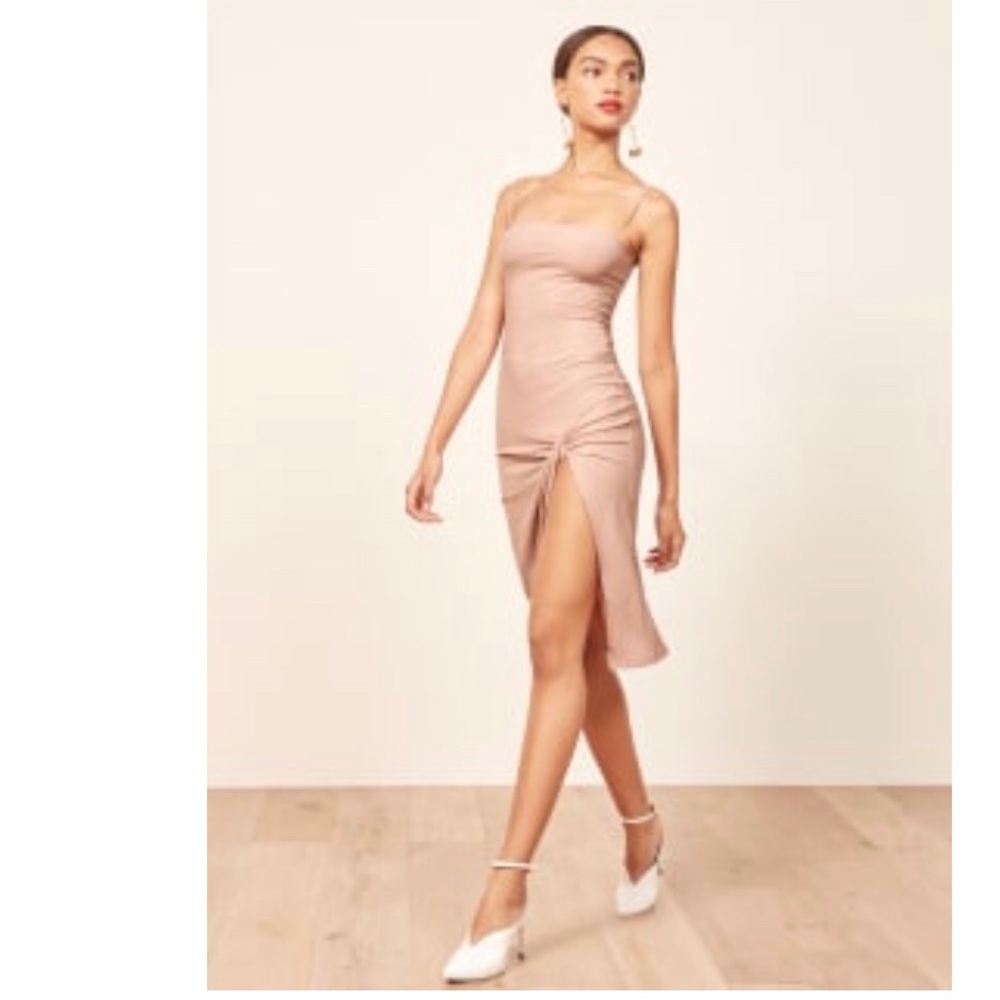 Reformation Scala Dress in Blush